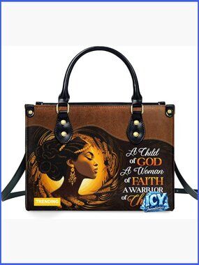 Leather Handbag Tote with Adjustable Strap Messenger Style